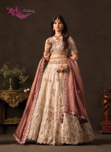 Copper Gold Lashkara By Zeel Fendy Silk With Sequence Work Lehenga Choli 6019